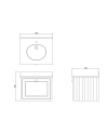 Burlington Wall Hung es un mueble de baño suspendido | Terraceramica