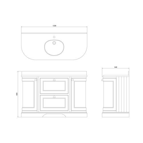134 de Burlington es un mueble de baño a suelo | Terraceramica