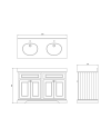 130 de Burlington es un mueble de baño a suelo | Terraceramica