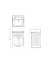 Burlington 65 es un mueble de baño a suelo | Teraceramica
