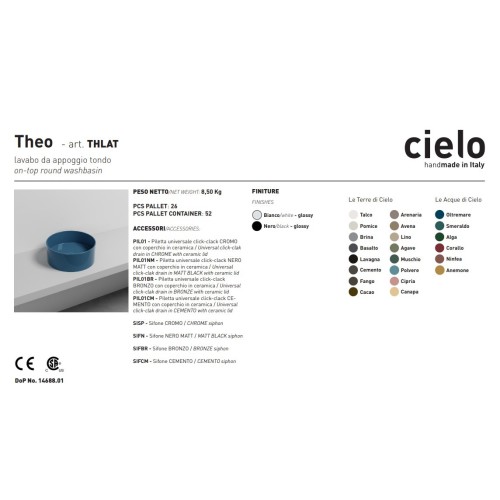 Theo de Cerámica Cielo en varios acabados cerámicos | Terracerámica
