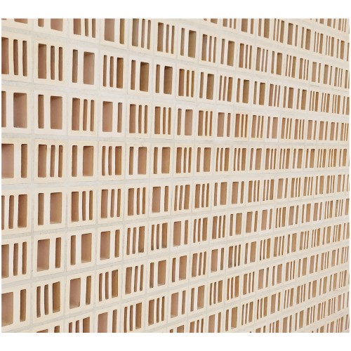 Cuadrada es una celosía de terracota de colores | Terracerámica