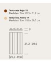 Albera es una baldosa de terracota | Terracerámica