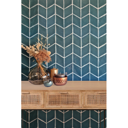 Diamond es un azulejo en terracota esmaltada handmade | Terracerámica