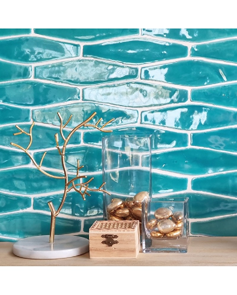 Wave es un azulejo en terracota esmaltada handmade | Terracerámica Wave es un azulejo en terracota esmaltada handmade | Terracerámica