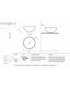 Kylix de Terzofoco es un lavabo sobre encimera | Terracerámica