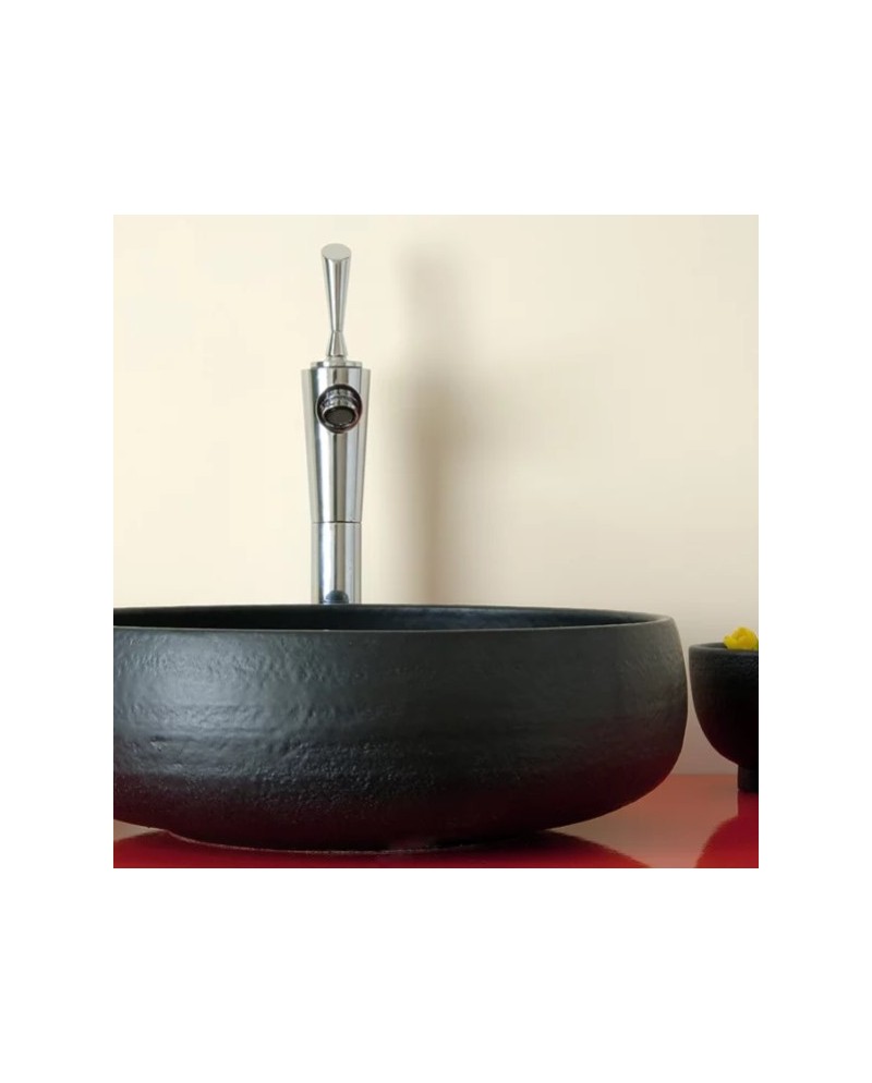 Ciocco Black de Terzofoco es un lavabo sobre encimera | Terracerámica Ciocco Black de Terzofoco es un lavabo sobre encimera | Terracerámica