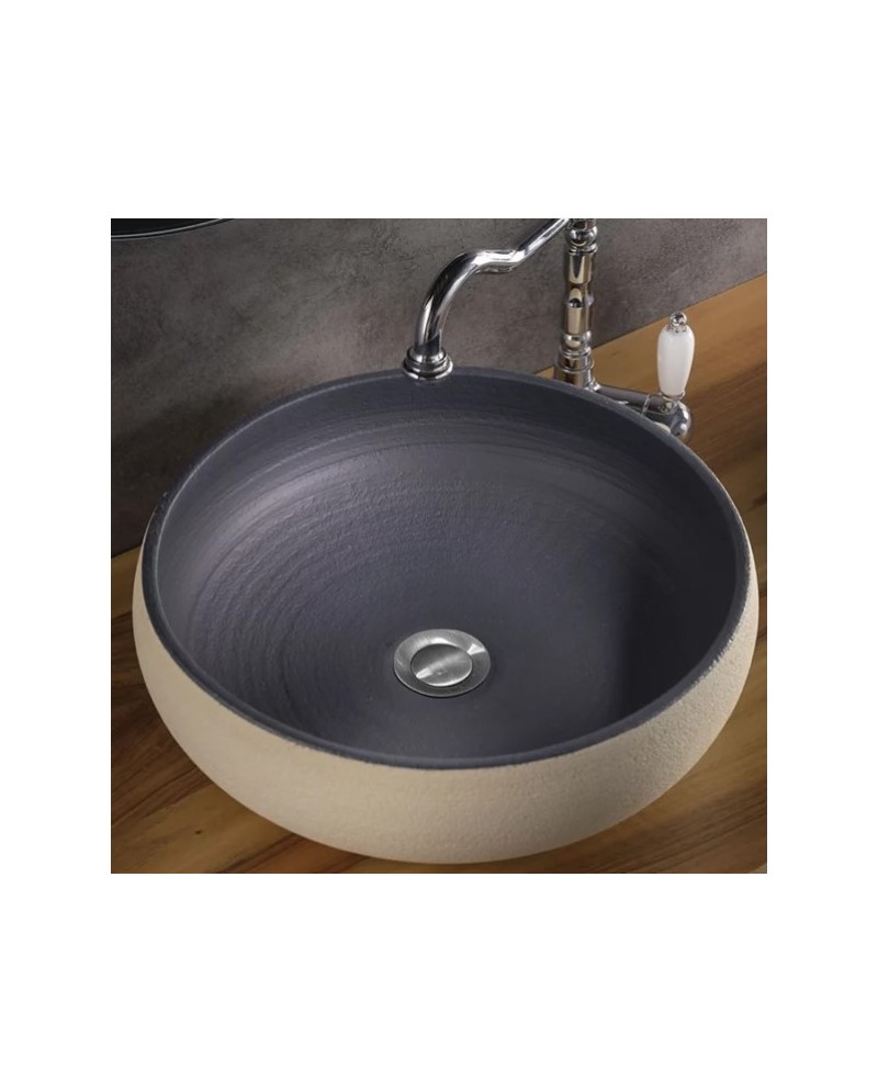 Ciocco de Terzofoco es un lavabo sobre encimera | Terracerámica Ciocco de Terzofoco es un lavabo sobre encimera | Terracerámica