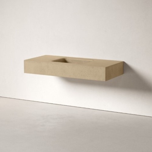 Brook de Sira es un lavabo suspendido de hormigón | Terracerámica