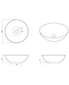 Moon de Sira es un lavabo sobreencimera de hormigón | Terracerámica