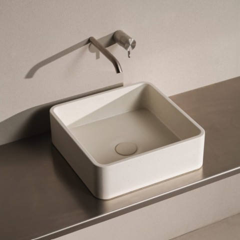 Volcano de Sira es un lavabo sobreencimera de hormigón | Terracerámica