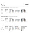 Lavabo suspendido Kanto de Cielo en varios colores | Terracerámica