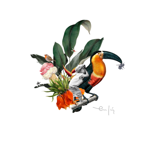 Lámina Collage en papel alta calidad by Elena Yago | Terracerámica