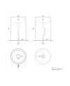 Lavabo freestanding Itaca de Cielo en varios colores | Terracerámica