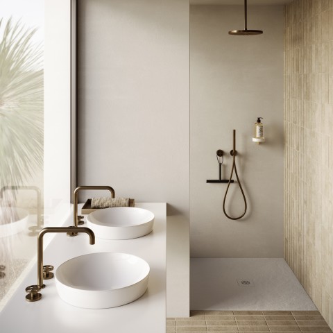 Sfera45 es un lavabo cerámico semiencastrado  de Catalano | Terracerámica
