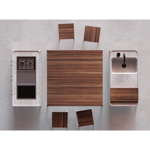 Cocina exterior de la marca Terrenere. Varios acabados | Terracerámica
