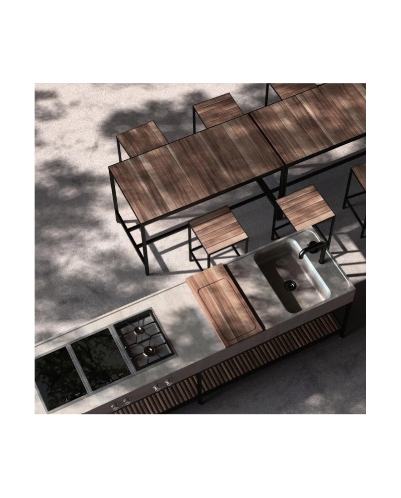 Cocina exterior de la marca Terrenere. Varios acabados | Terracerámica Cocina exterior de la marca Terrenere. Varios acabados | Terracerámica