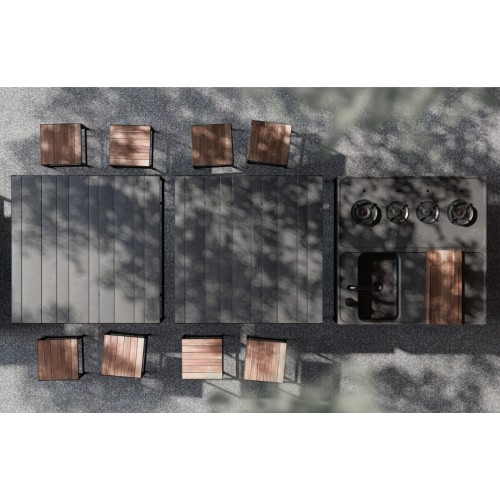 Cocina exterior de la marca Terrenere. Varios acabados | Terracerámica