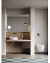 Zero es un lavabo cerámico sobreencimera  de Catalano | Terracerámica
