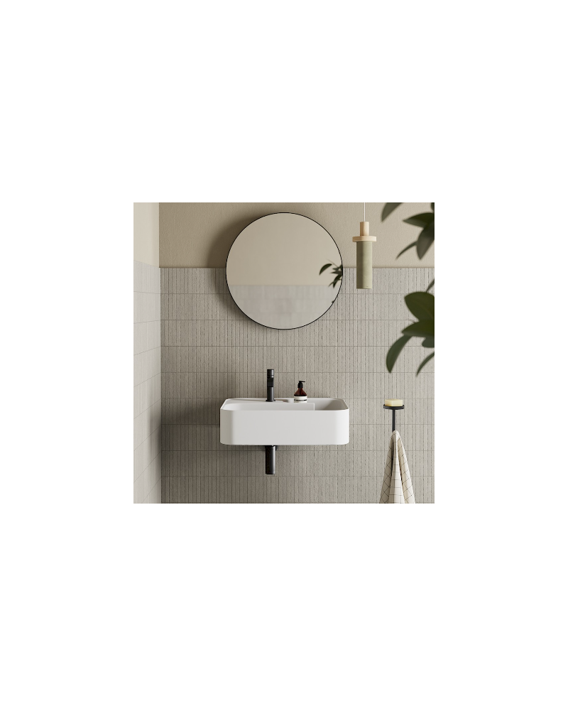 Trama 60 es un lavabo cerámico de colores de Nic | Terracerámica Trama 60 es un lavabo cerámico de colores de Nic | Terracerámica