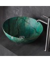 BATHCO ATELIER LAVABO MARMOL VERDE PORCELANA