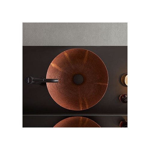 BATHCO ATELIER LAVABO ACERO CORTEN PORCELANA PINTADO OXIDO