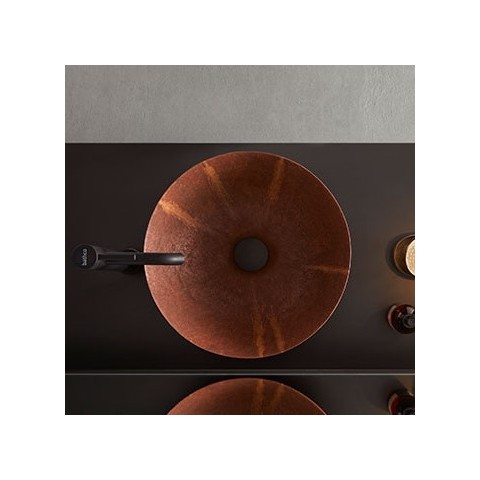 BATHCO ATELIER LAVABO ACERO CORTEN PORCELANA PINTADO OXIDO