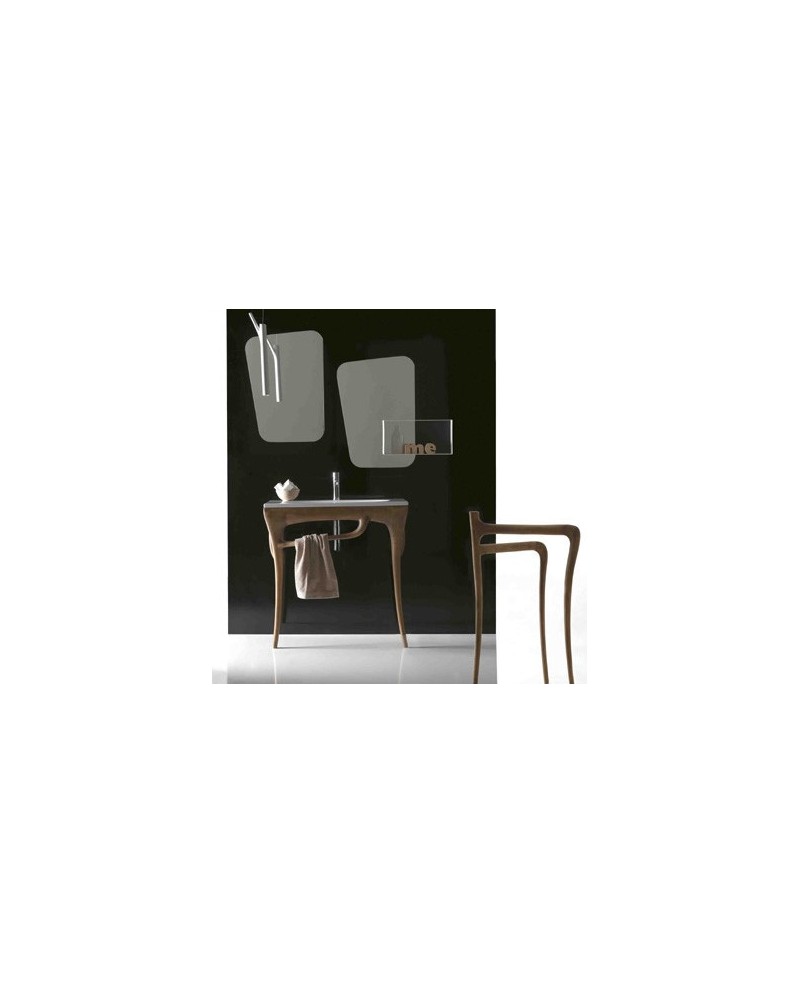 GALASSIA ERGO LAVABO CON ESTRUCTURA EN MADERA