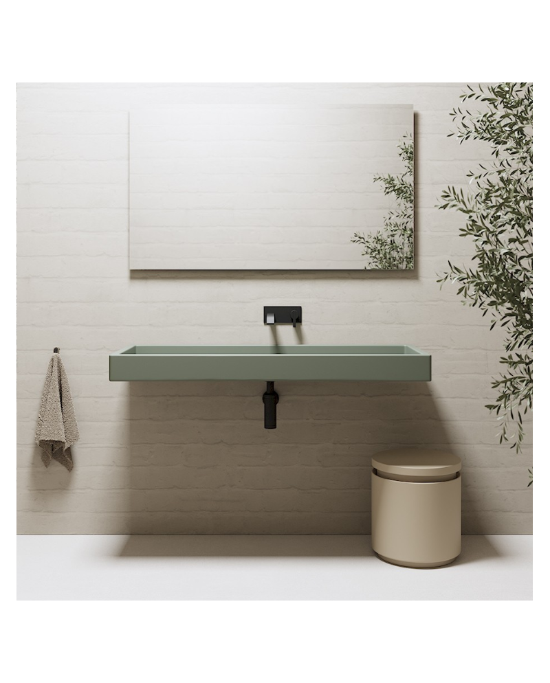 Canale 120 es un lavabo cerámico de colores de Nic | Terracerámica Canale 120 es un lavabo cerámico de colores de Nic | Terracerámica