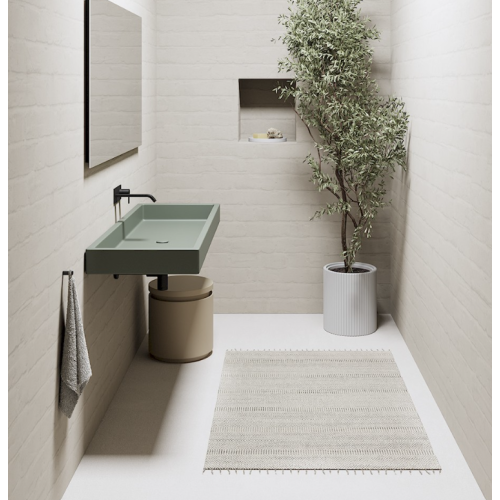 Canale 120 es un lavabo cerámico de colores de Nic | Terracerámica