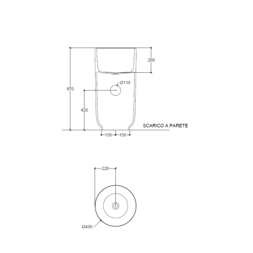 Homey es un lavabo freestanding de Falper de colores | Terracerñamica