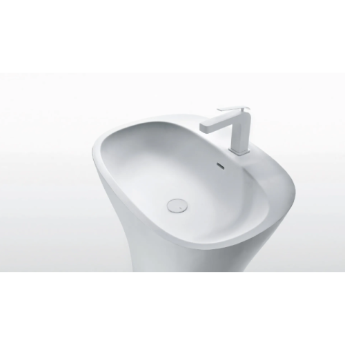 Scoop es un lavabo freestanding con toallero de Falper | Terracerámica