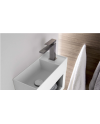 Lavabo suspendido rectangular con mueble de Falper | Terracerñamica