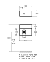 Lavabo suspendido rectangular con mueble de Falper | Terracerñamica