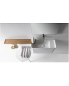 Lavabo suspendido rectangular con encimera de Falper | Terracerñamica