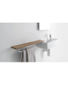 Lavabo suspendido rectangular con encimera de Falper | Terracerñamica