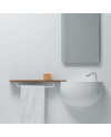 Lavabo suspendido semiesférico con encimera de Falper | Terracerñamica