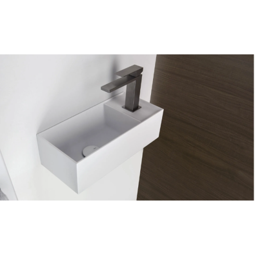 Lavabo rectangular suspendido en colores de Falper | Terracerámica