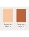Celosía Empúries en terracota rojo y arena | Terracerámica