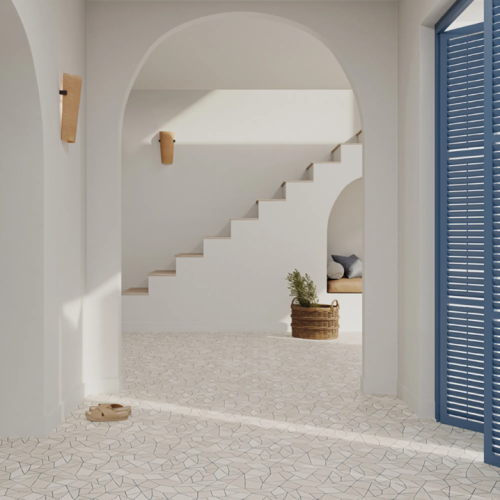 Trencadís Gaudí es un porcelánico de la marca Wow | Terracerámica