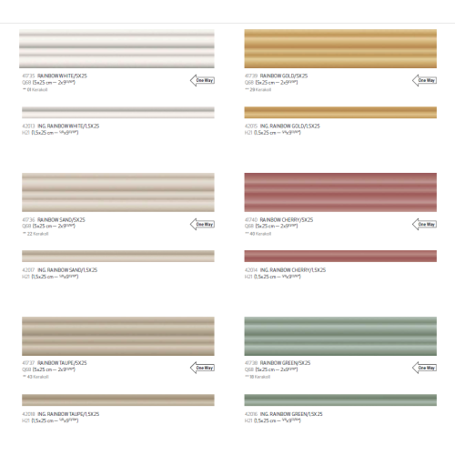 Rainbow es un azulejo pasta blanca de la marca Harmony | Terracerámica