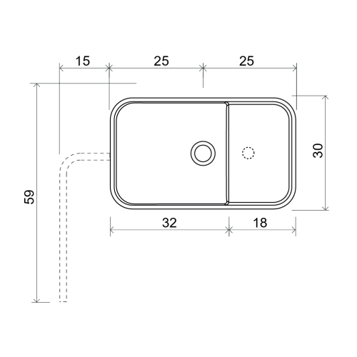 Nic Mini Living Rectangular es un lavabo sobreencimera | Terracerámica