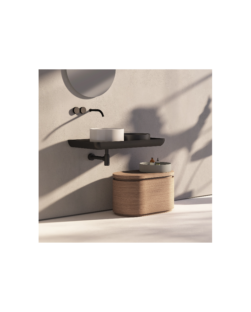 Nic Mini Living Rectangular es un lavabo sobreencimera | Terracerámica Nic Mini Living Rectangular es un lavabo sobreencimera | Terracerámica