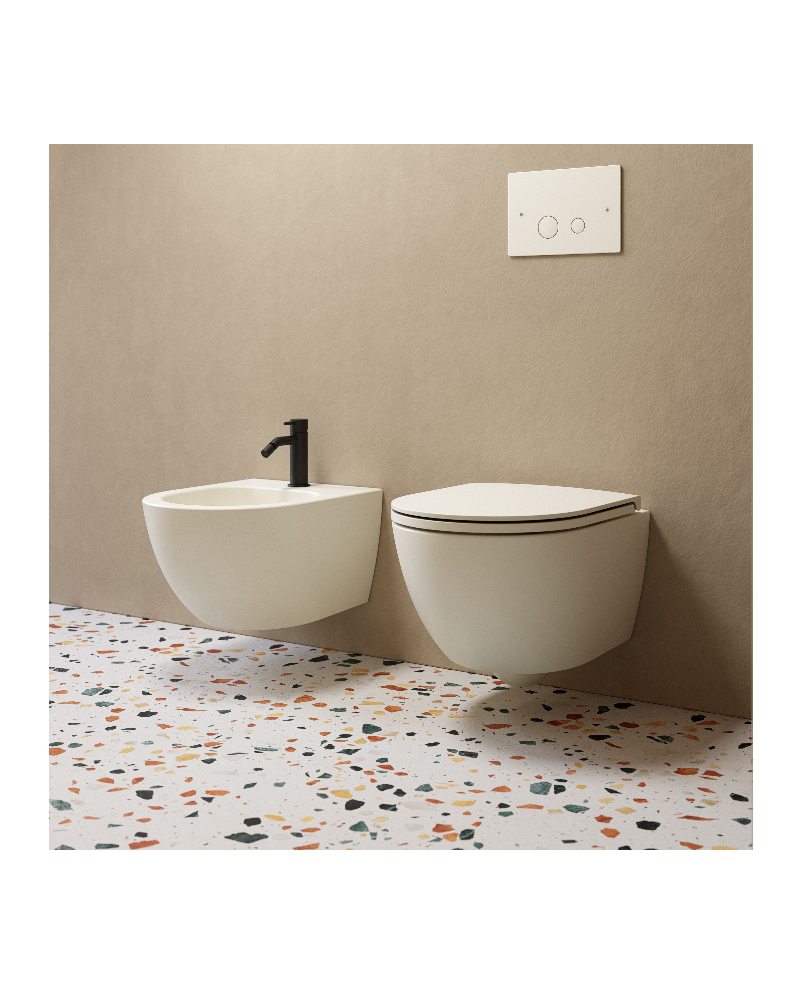 Nic bidet suspendido Mini Living en colores | Terracerámica Nic bidet suspendido Mini Living en colores | Terracerámica