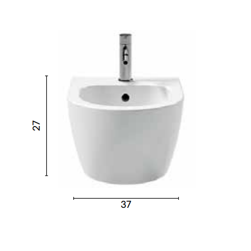 Nic bidet suspendido Mini Living en colores | Terracerámica